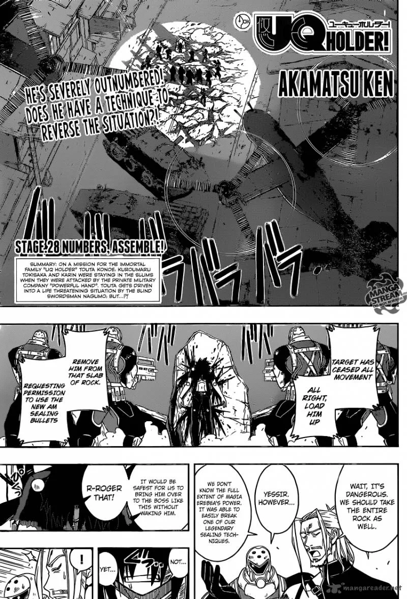 UQ Holder! Chapter 28 page 1