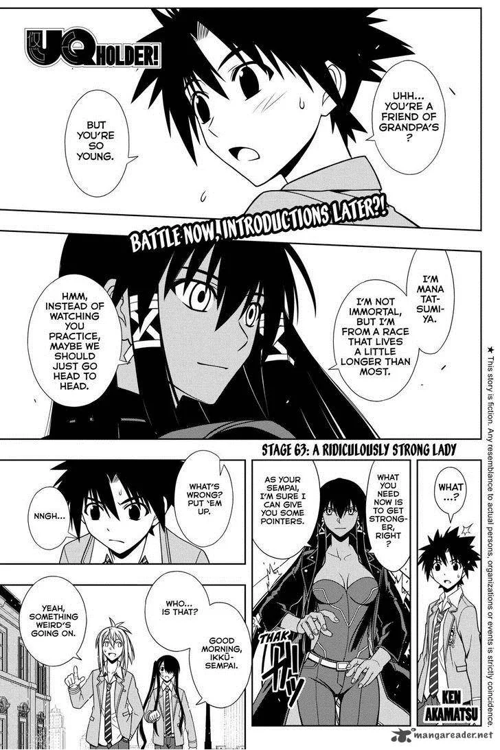UQ Holder! Chapter 63 page 1