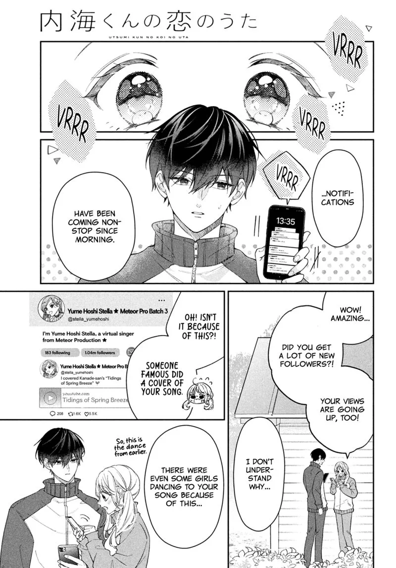Utsumi-kun no Koi no Uta Chapter 5 page 9