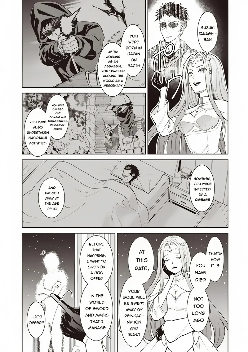 Venus Mission - Moto Koroshiya de Youhei no Chuunen, Yuusha no Ansatsu wo Iraisare Isekai Tensei! Chapter 1 page 4