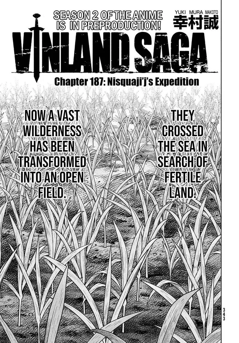 Vinland Saga Chapter 187 page 1