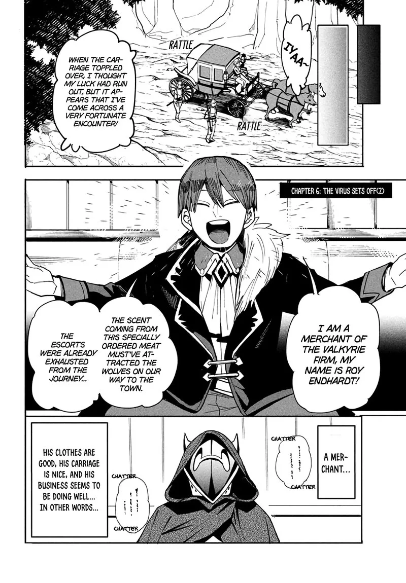 Virus Tensei kara Hajimaru Isekai Kansen Monogatari Chapter 6.2 page 1