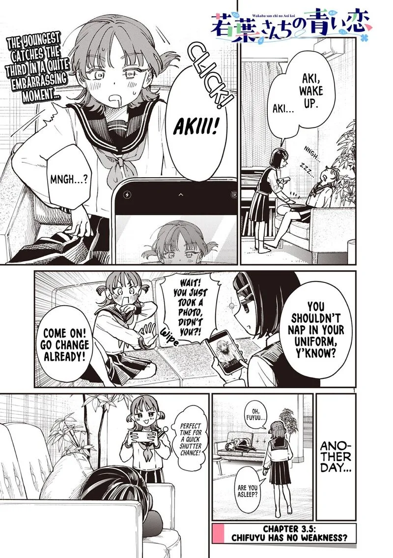 Wakaba San Chi no Aoi Koi Chapter 3.5 page 1