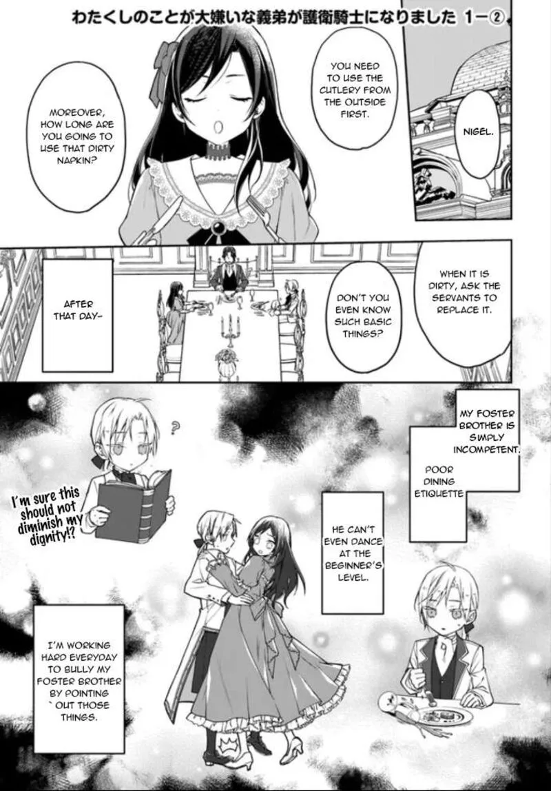 Watakushi no Koto ga Daikirai na Gitei ga Goei Kishi ni narimashita Chapter 1.2 page 1