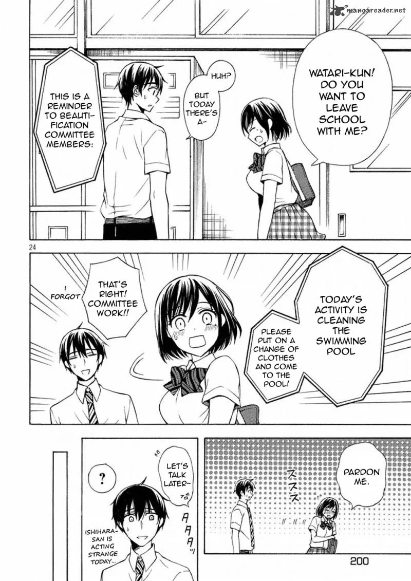 Watari-kun no xx ga Houkai Sunzen Chapter 19 page 24