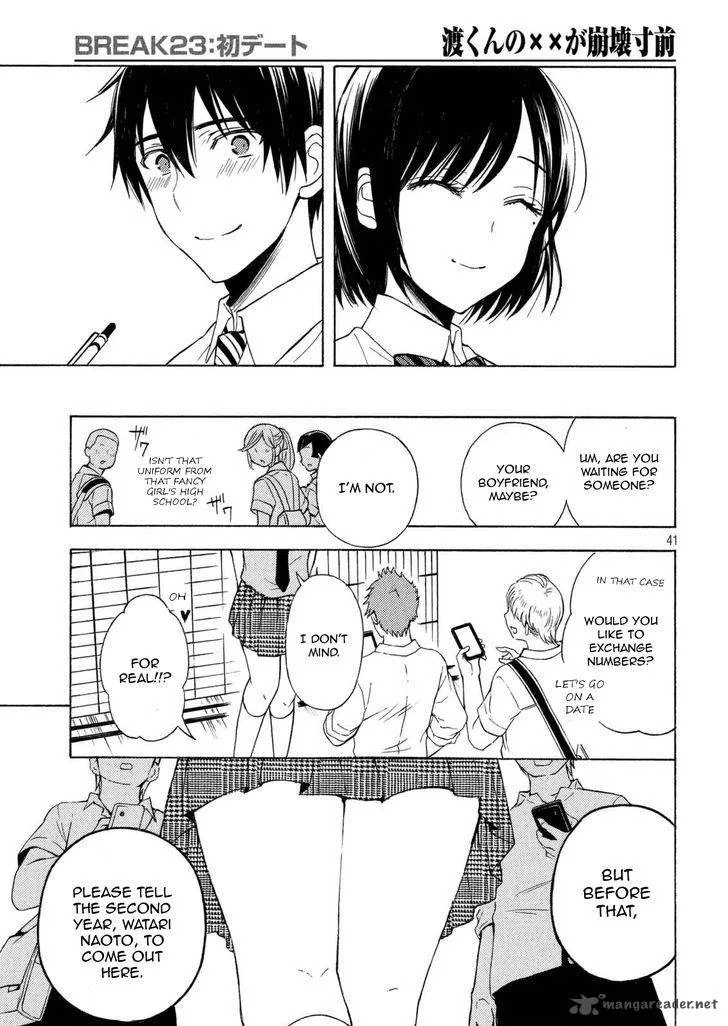 Watari-kun no xx ga Houkai Sunzen Chapter 26 page 39