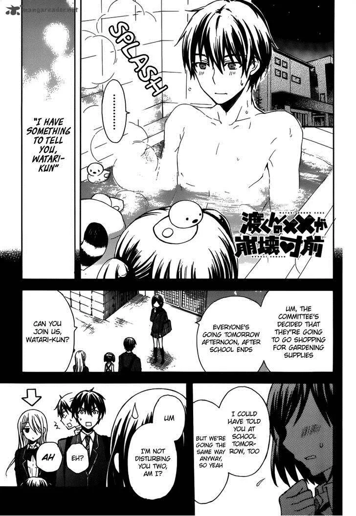 Watari-kun no xx ga Houkai Sunzen Chapter 3 page 1