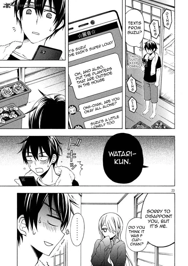 Watari-kun no xx ga Houkai Sunzen Chapter 31 page 23