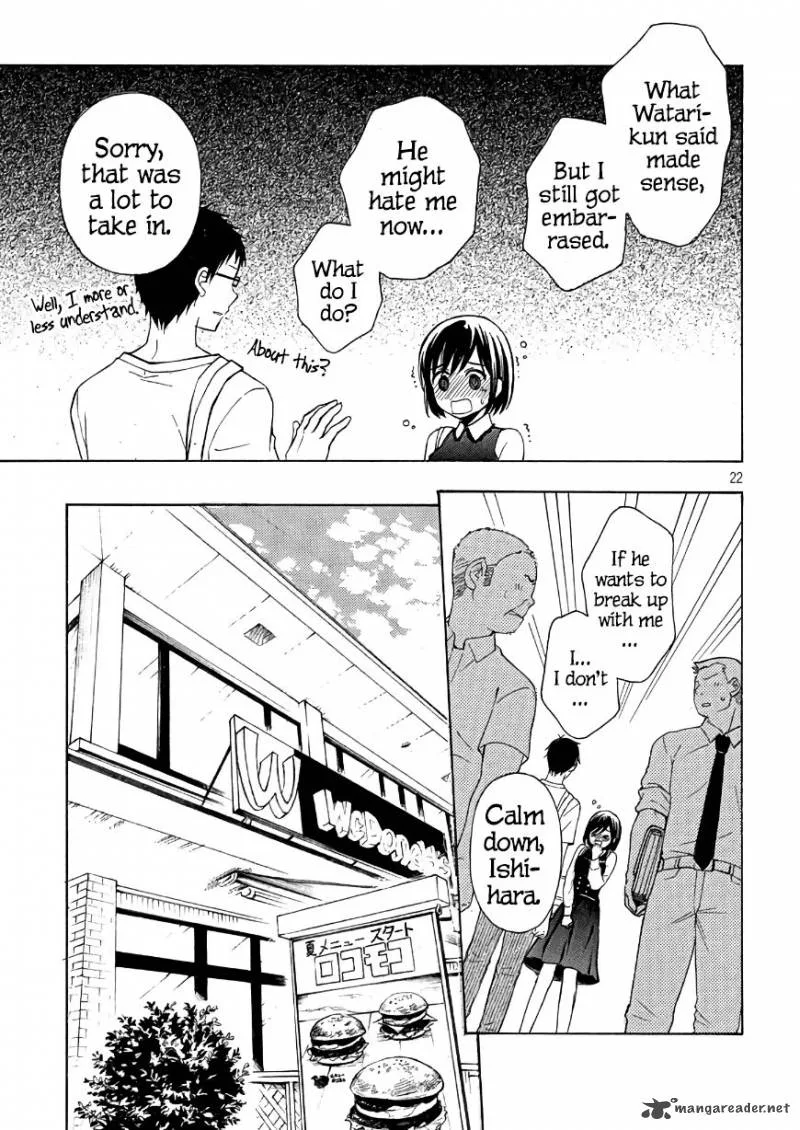 Watari-kun no xx ga Houkai Sunzen Chapter 33 page 22