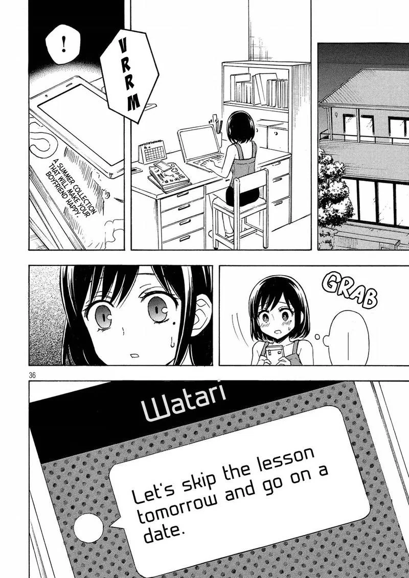 Watari-kun no xx ga Houkai Sunzen Chapter 36 page 36