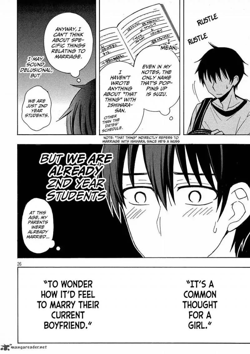 Watari-kun no xx ga Houkai Sunzen Chapter 39 page 26