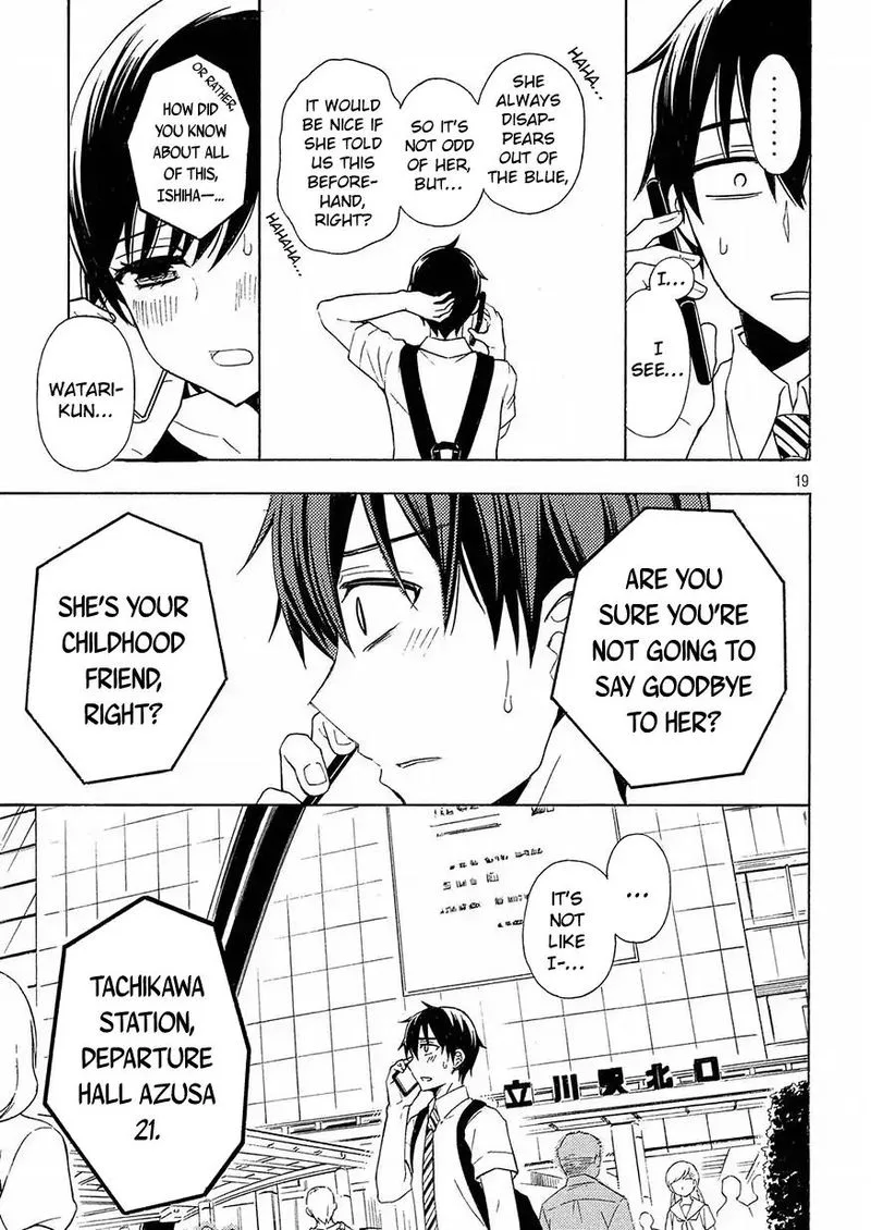 Watari-kun no xx ga Houkai Sunzen Chapter 41 page 19