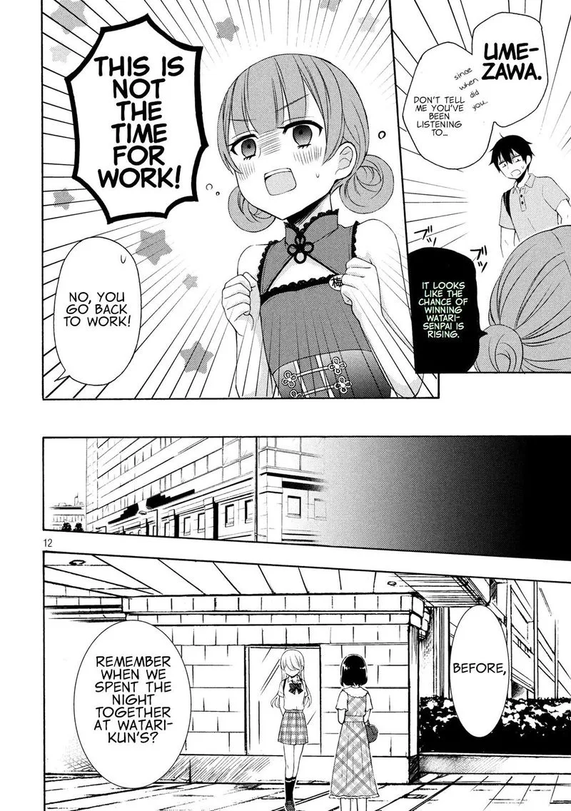 Watari-kun no xx ga Houkai Sunzen Chapter 49 page 12