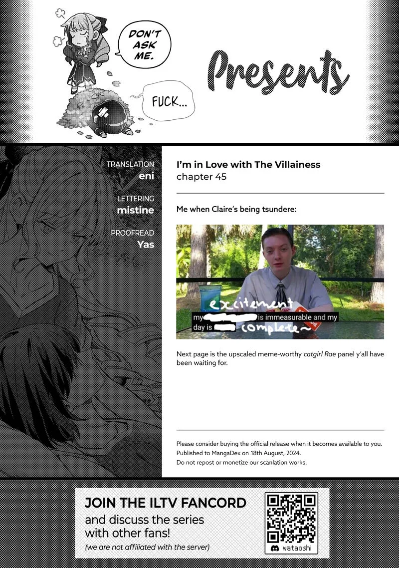 Watashi no Oshi wa Akuyaku Reijou. Chapter 45 page 41