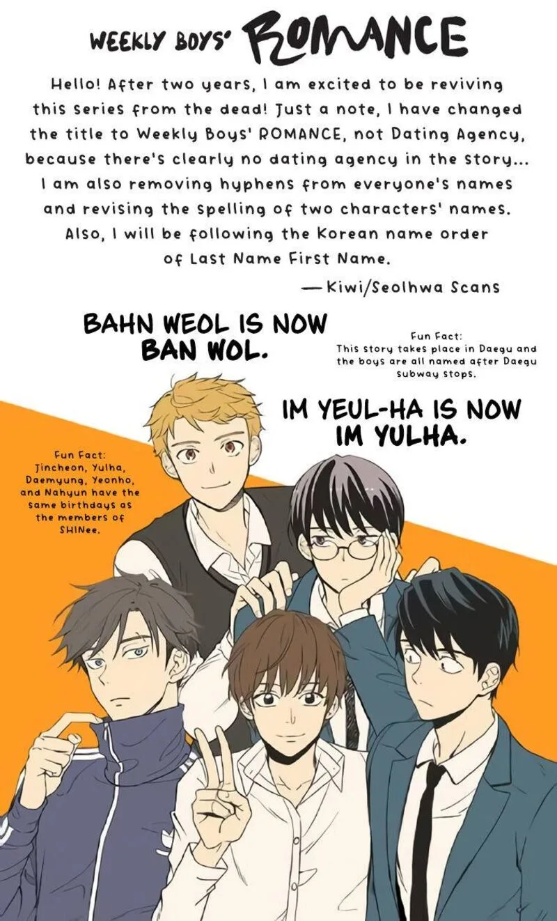 Weekly Boys' Dating Agency Chapter 23 page 1