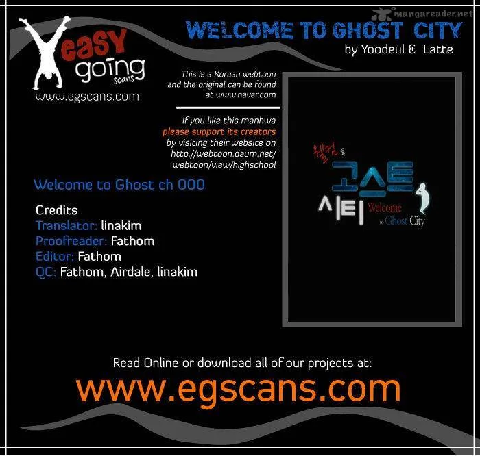 Welcome to Ghost City Chapter 1 page 1
