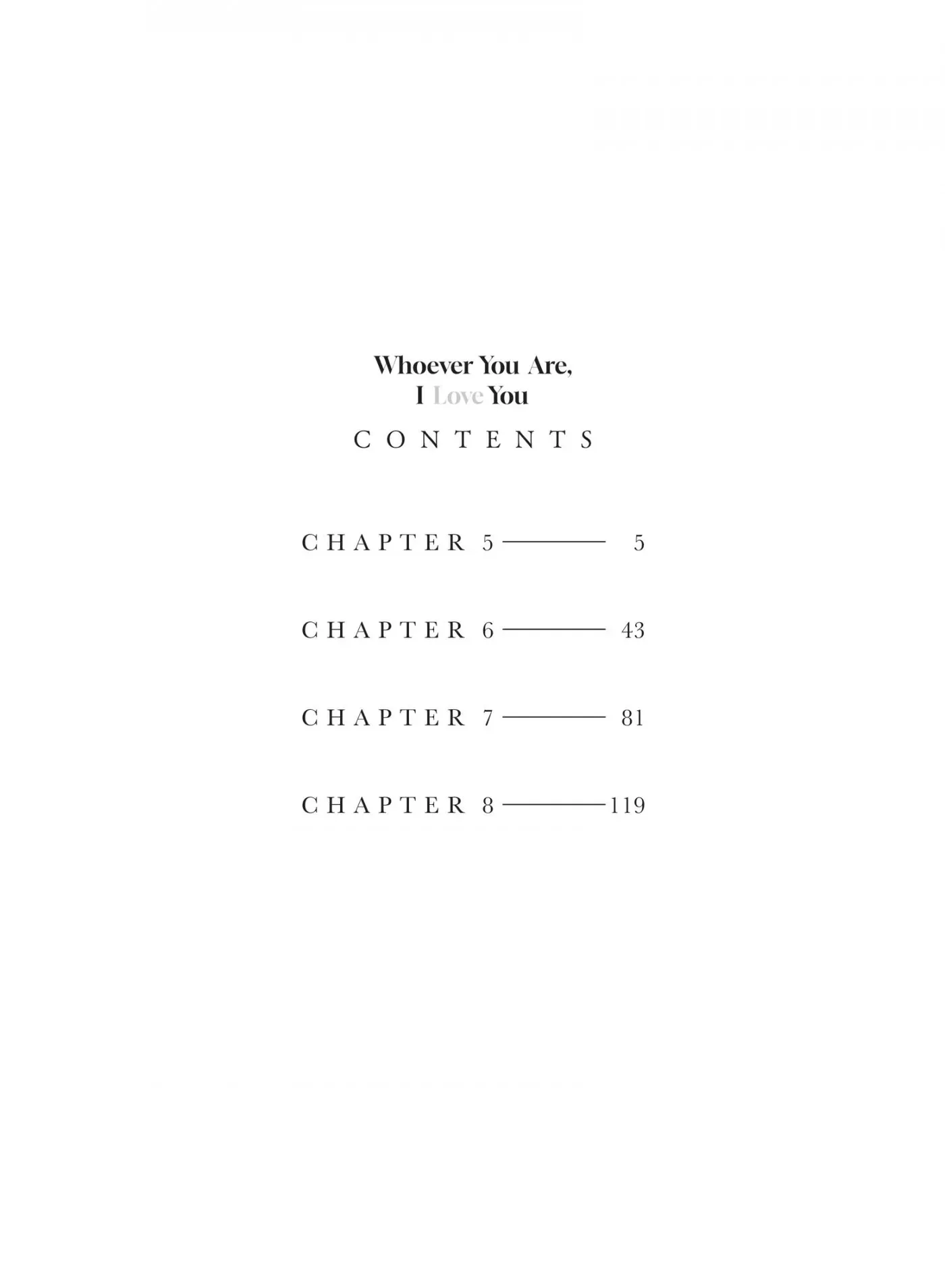 Whoever You Are, I Love You Chapter 5 page 5