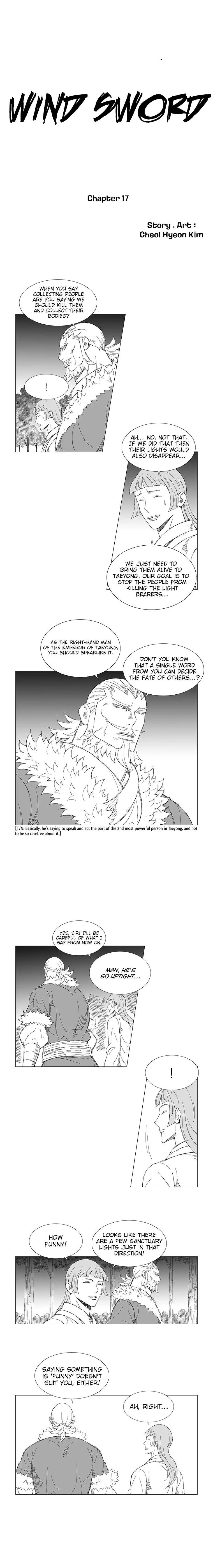 Wind Sword Chapter 17 page 1
