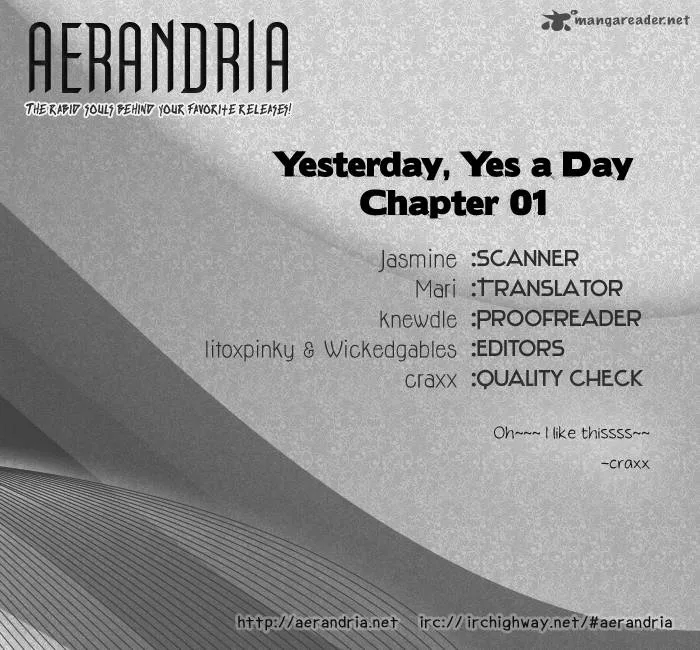 Yesterday, Yes a Day Chapter 1 page 3