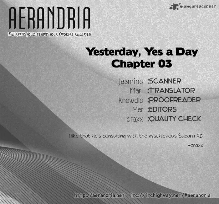 Yesterday, Yes a Day Chapter 3 page 3