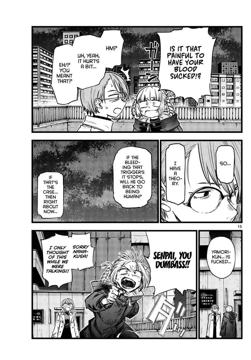 Yofukashi no Uta Chapter 112 page 15