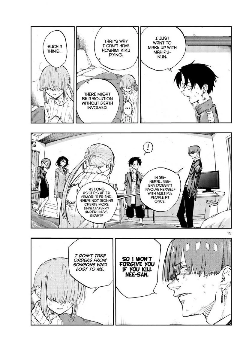 Yofukashi no Uta Chapter 120 page 15