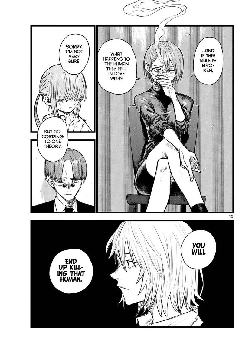Yofukashi no Uta Chapter 121 page 15