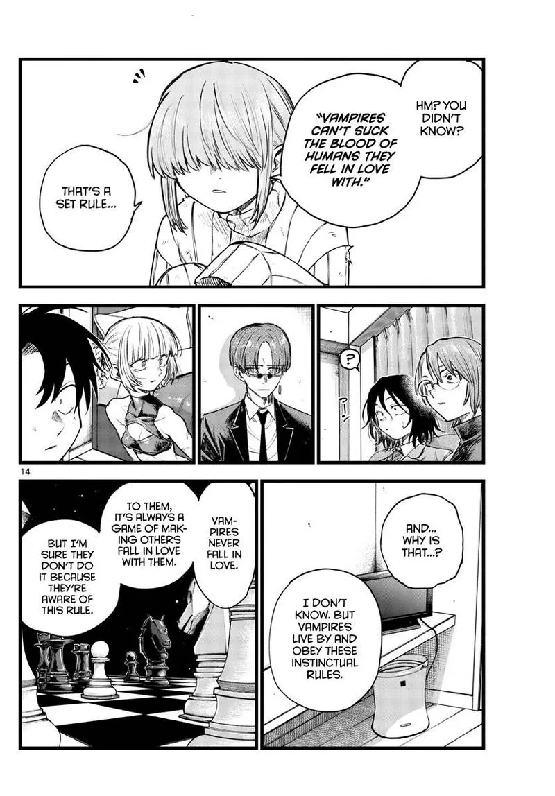 Yofukashi no Uta Chapter 121 page 14