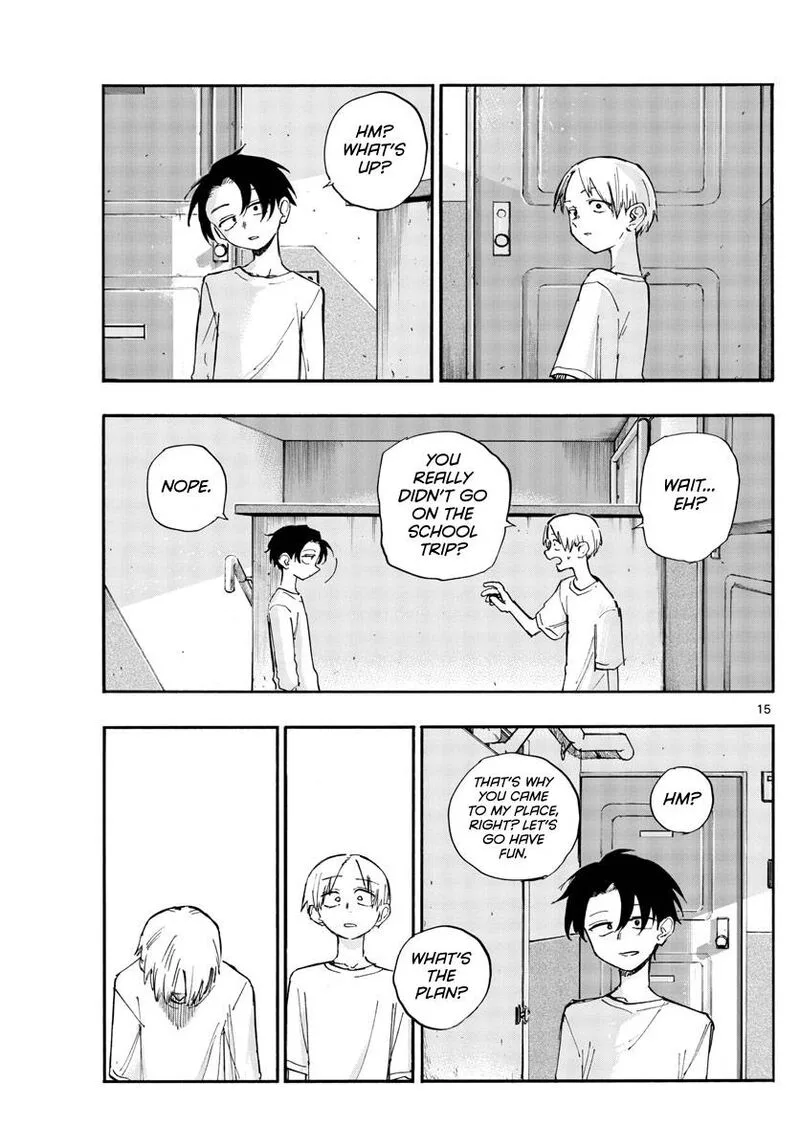 Yofukashi no Uta Chapter 132 page 15