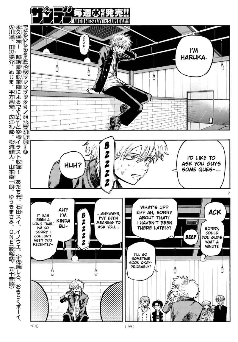 Yofukashi no Uta Chapter 143 page 8