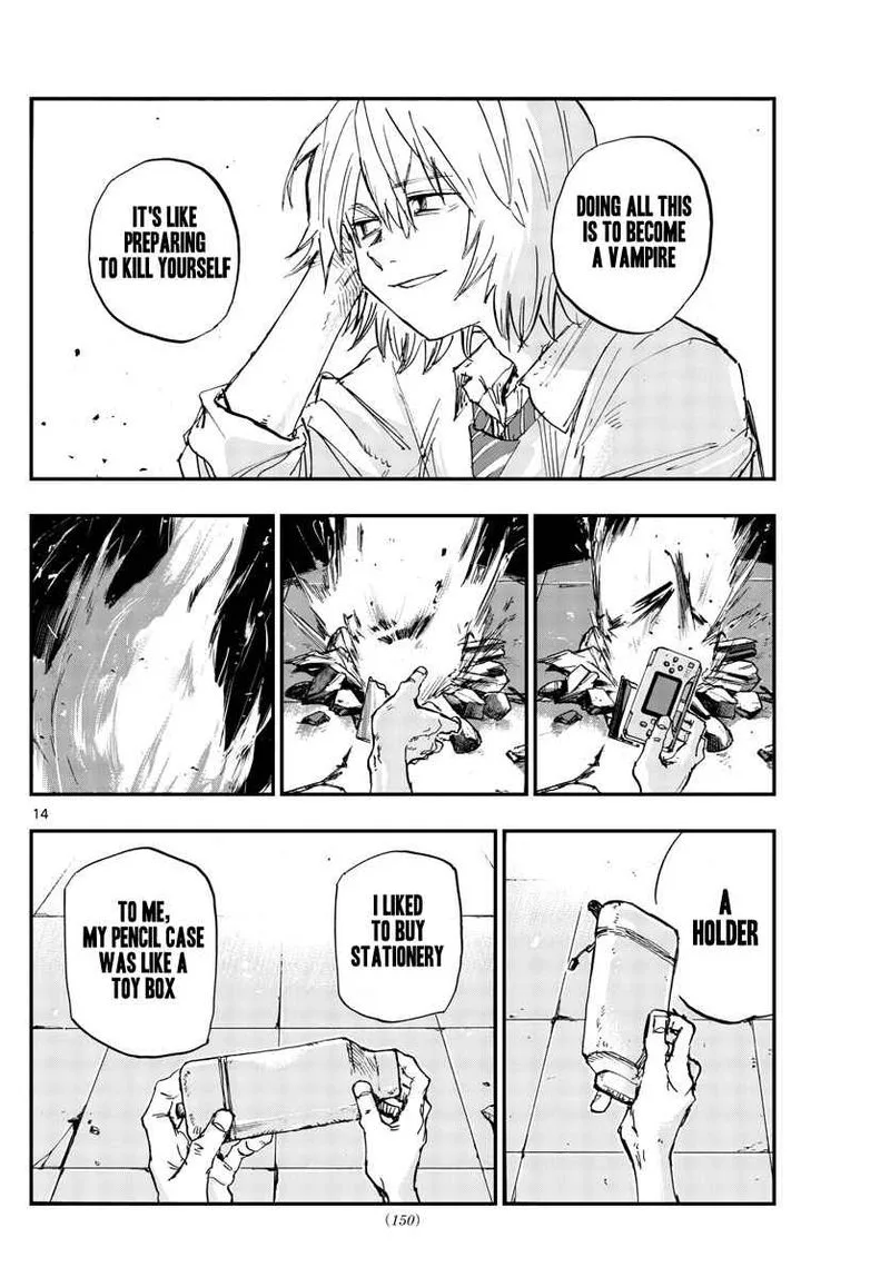 Yofukashi no Uta Chapter 144 page 14