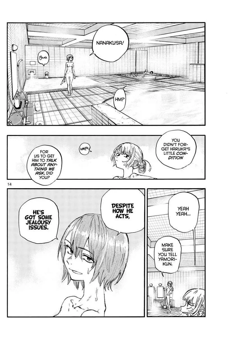 Yofukashi no Uta Chapter 145 page 14