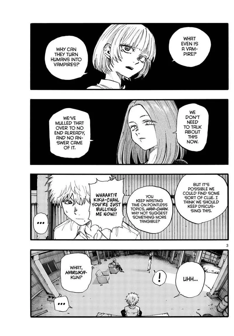 Yofukashi no Uta Chapter 146 page 3