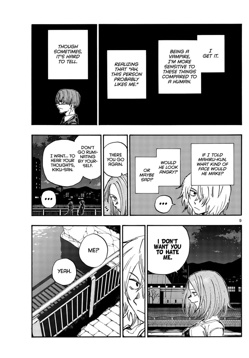 Yofukashi no Uta Chapter 147 page 9
