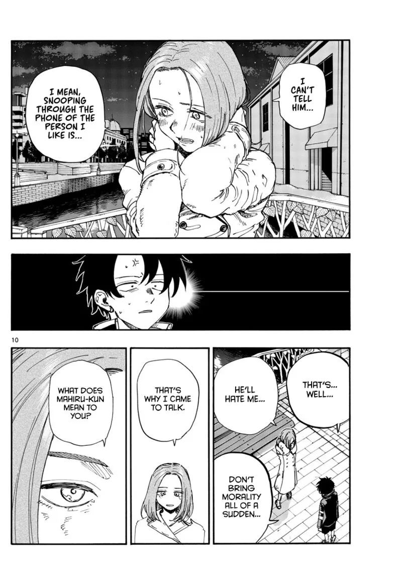 Yofukashi no Uta Chapter 152 page 10