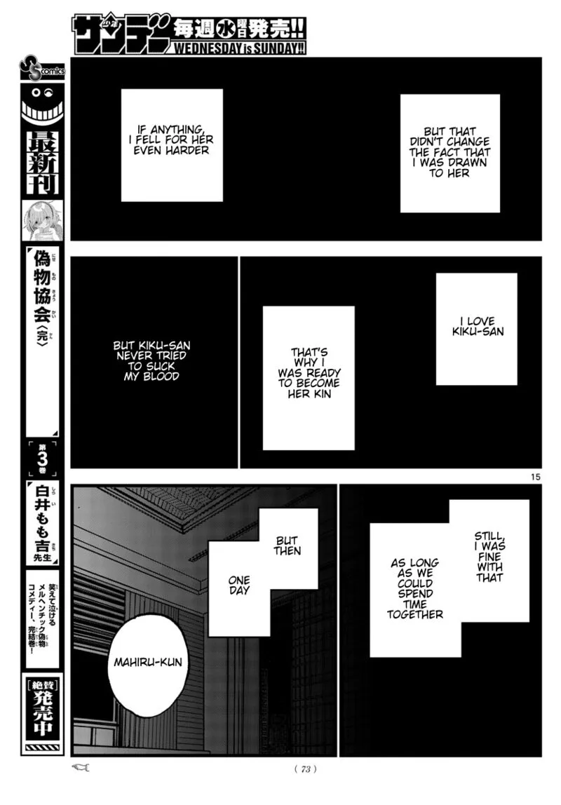 Yofukashi no Uta Chapter 157 page 15