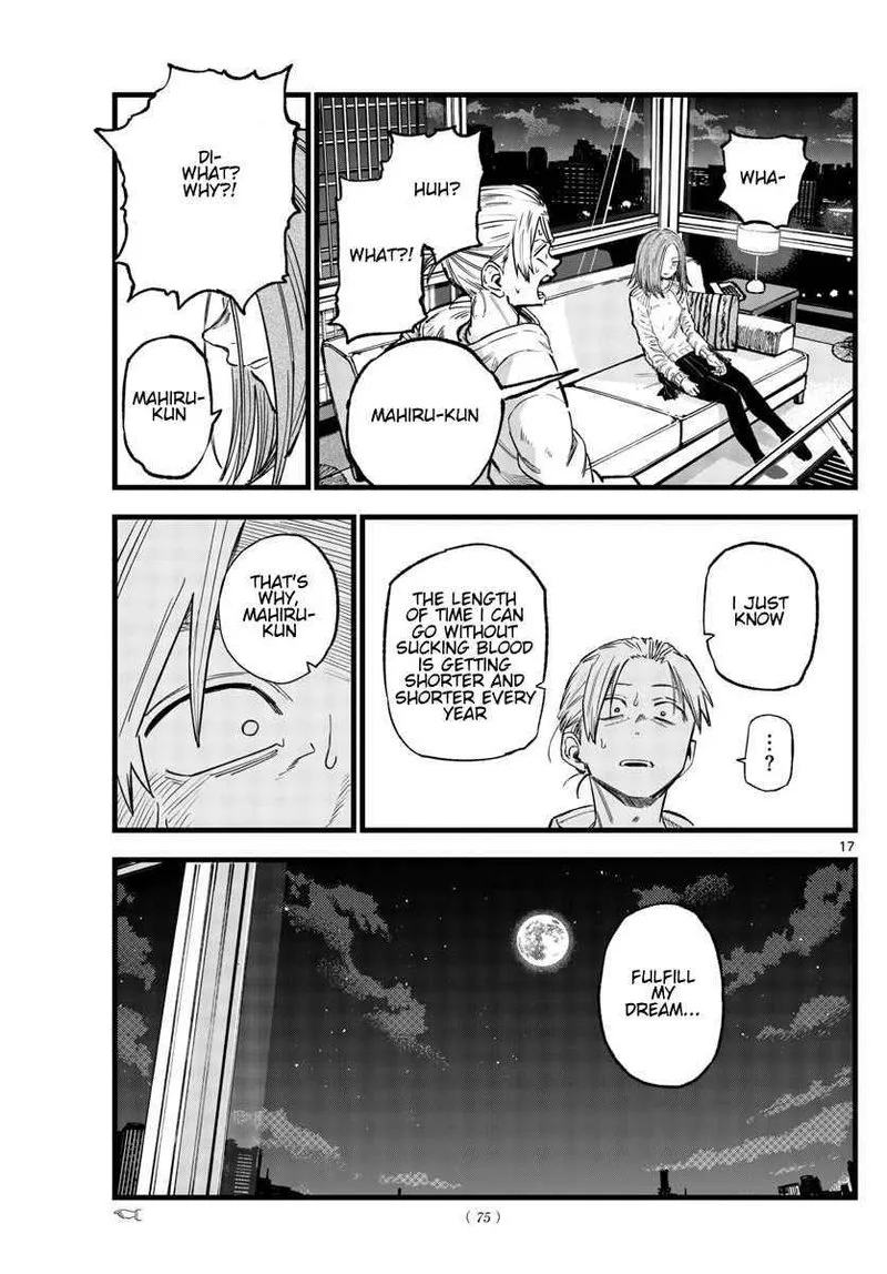 Yofukashi no Uta Chapter 158 page 17