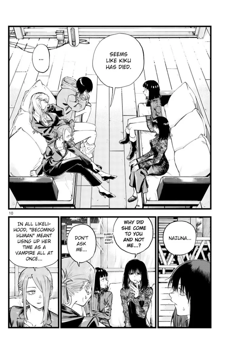 Yofukashi no Uta Chapter 166 page 10