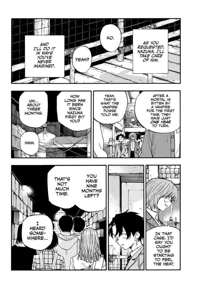 Yofukashi no Uta Chapter 182 page 12