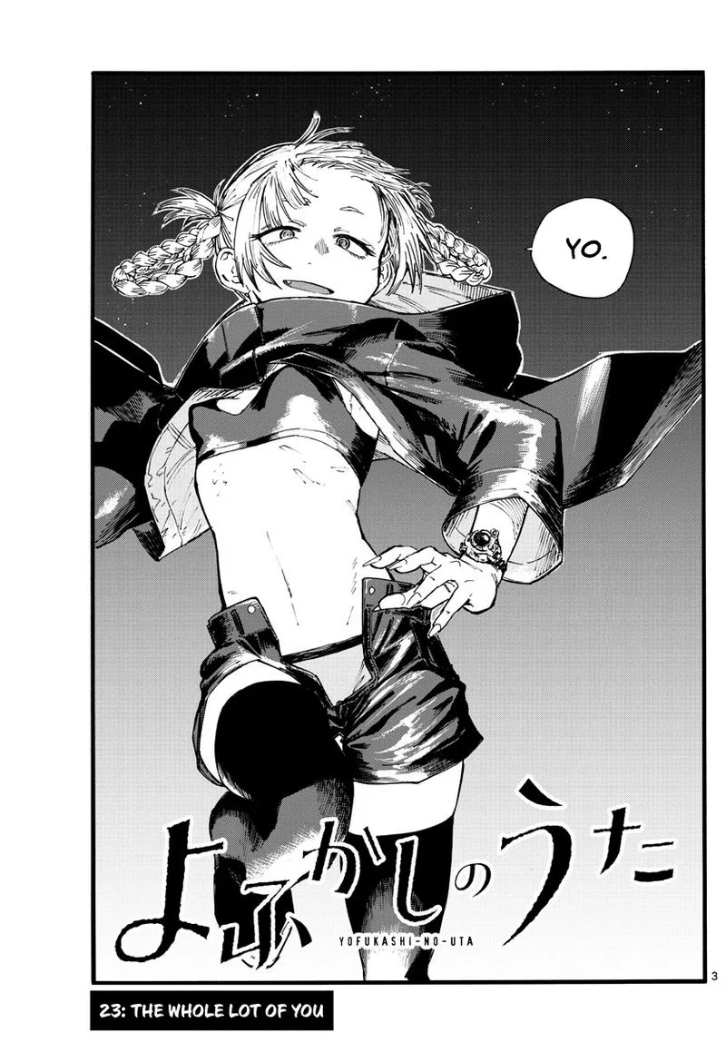 Yofukashi no Uta Chapter 23 page 3