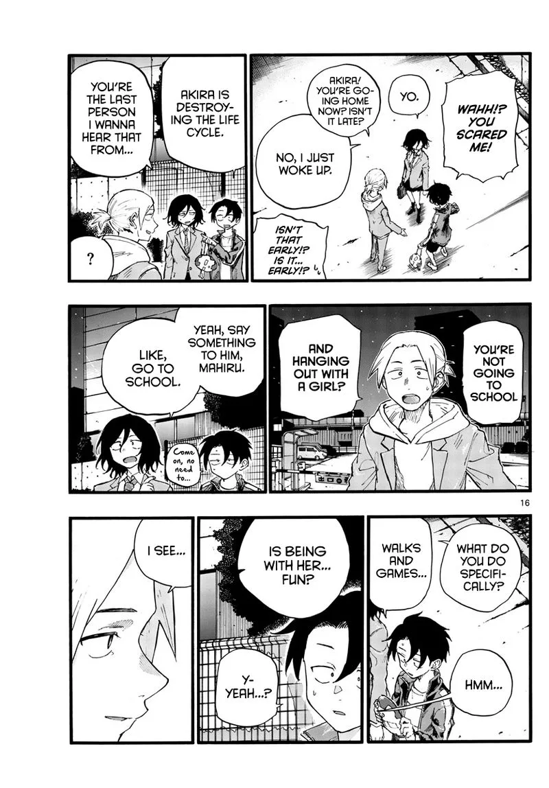 Yofukashi no Uta Chapter 25 page 16