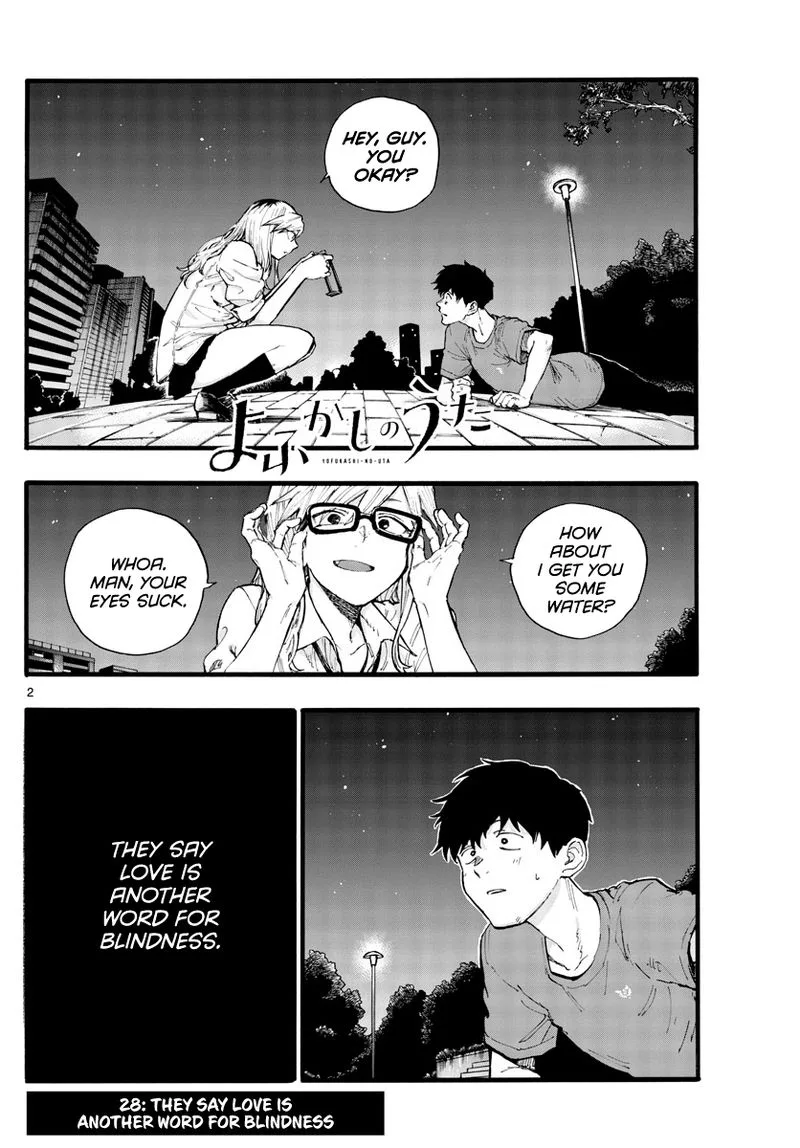 Yofukashi no Uta Chapter 28 page 2