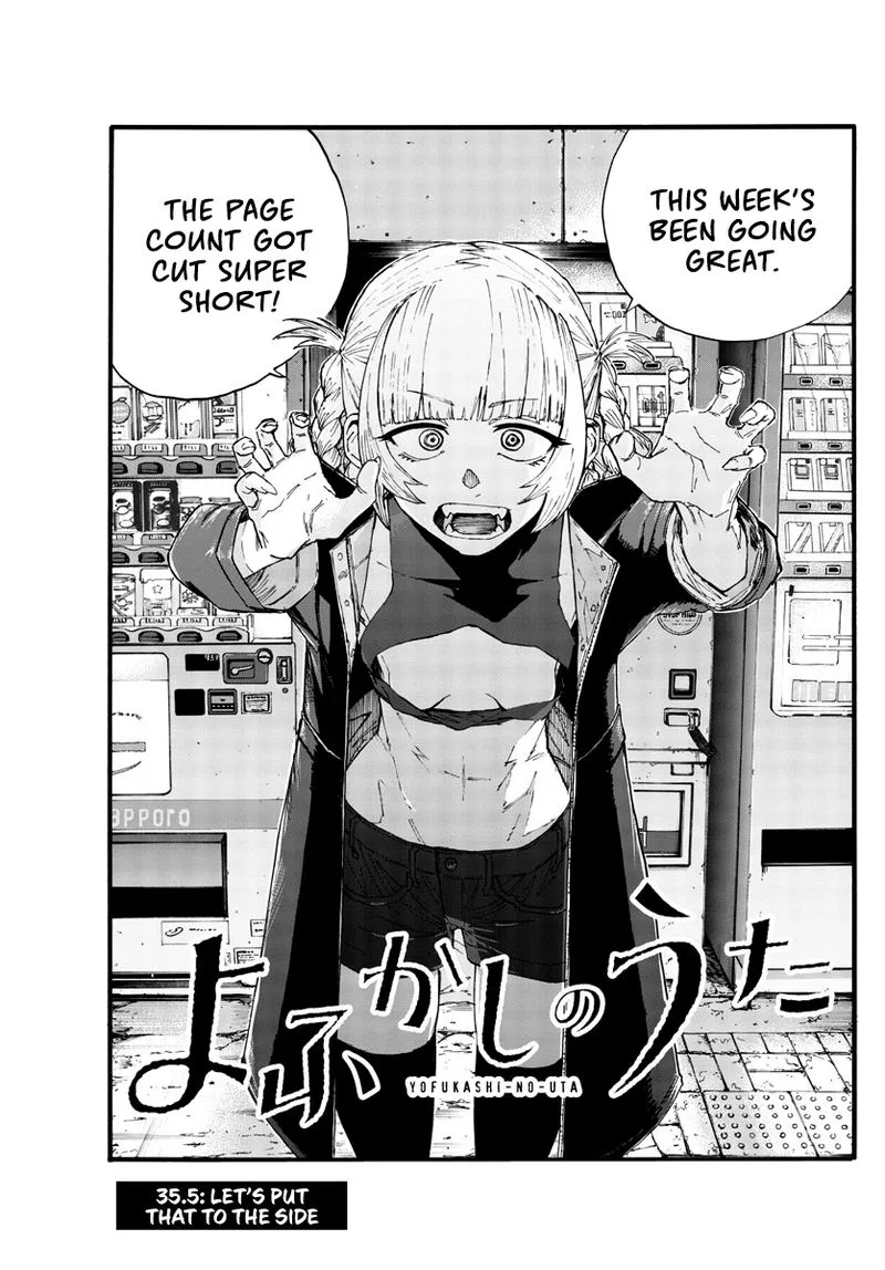 Yofukashi no Uta Chapter 35.5 page 1