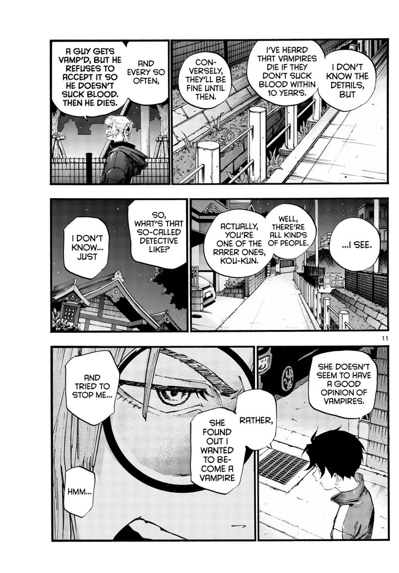 Yofukashi no Uta Chapter 40 page 11