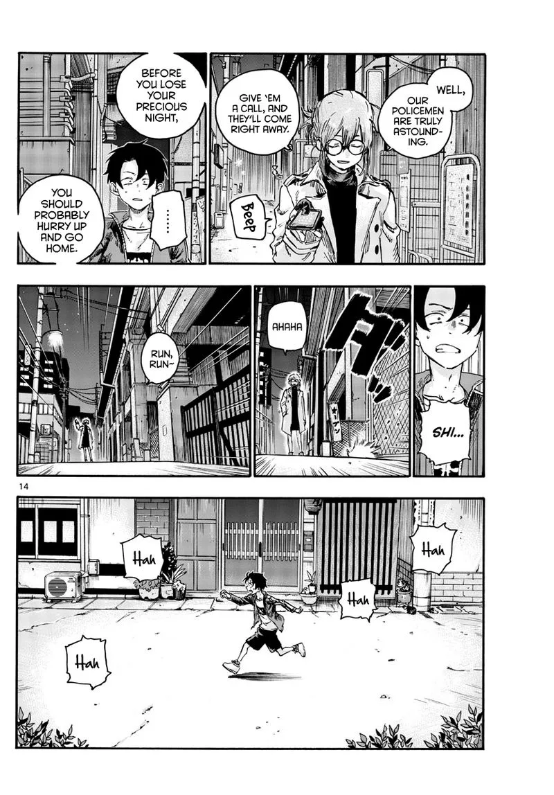 Yofukashi no Uta Chapter 43 page 14