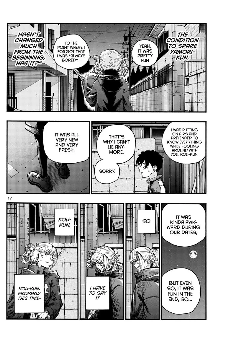 Yofukashi no Uta Chapter 46 page 17