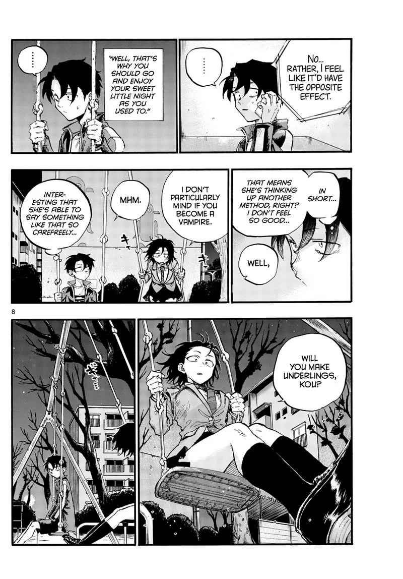 Yofukashi no Uta Chapter 48 page 8