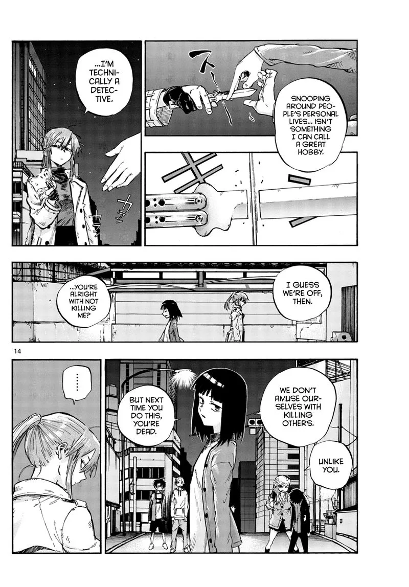 Yofukashi no Uta Chapter 55 page 14