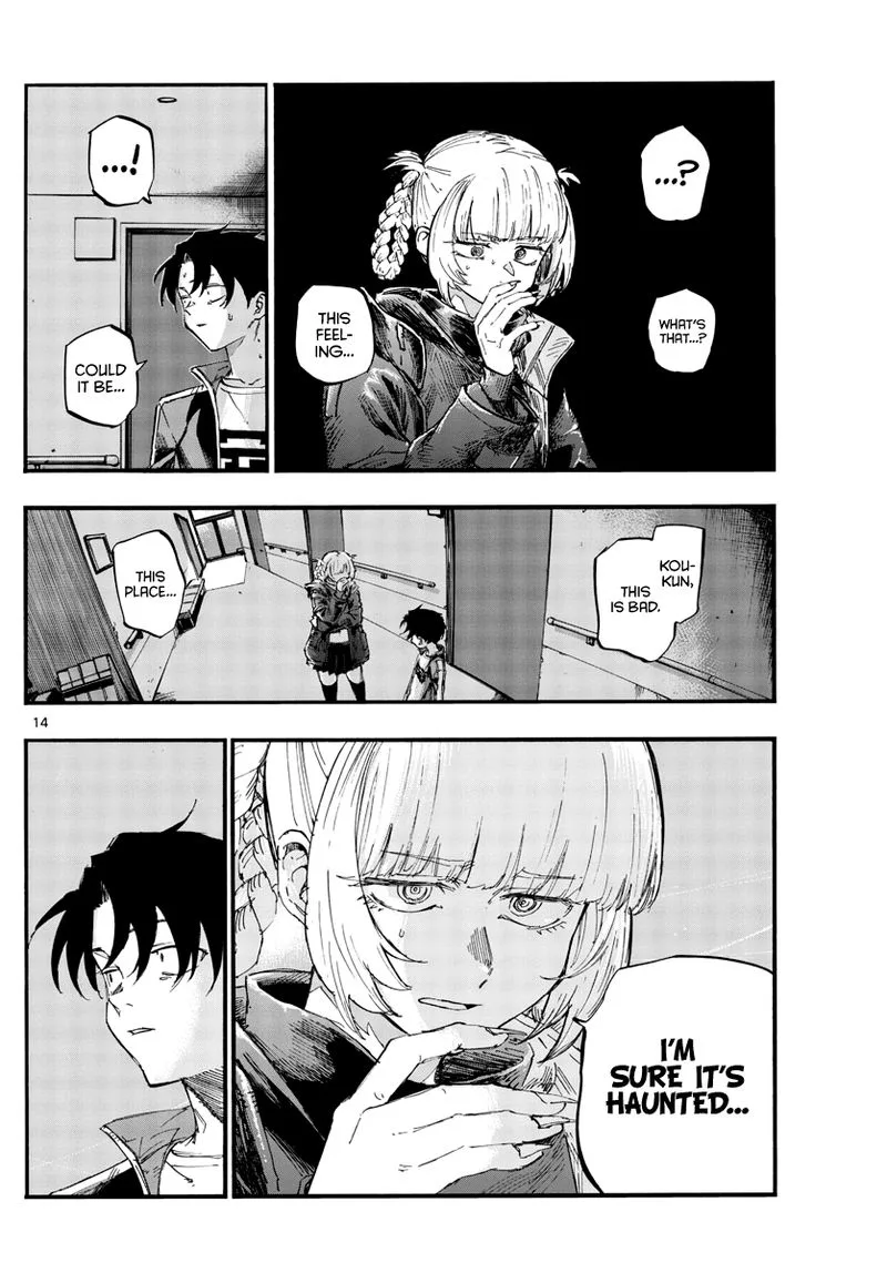 Yofukashi no Uta Chapter 57 page 14