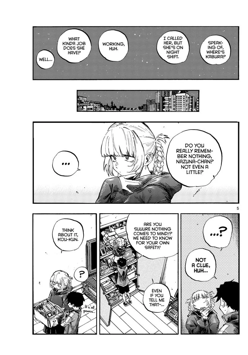 Yofukashi no Uta Chapter 57 page 5